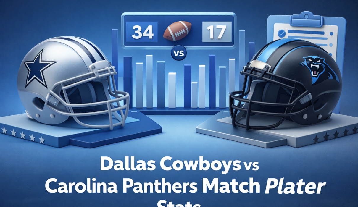 dallas cowboys vs carolina panthers match player stats