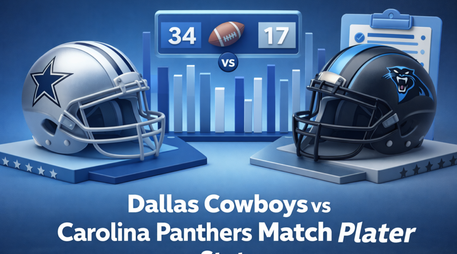 dallas cowboys vs carolina panthers match player stats